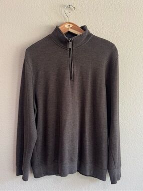 Van Heusen Mens Quarter-Zip Classic Fit Sweater L